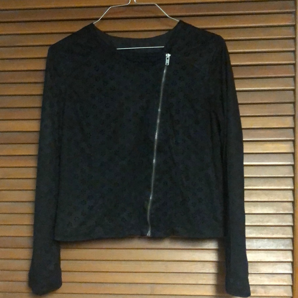 Faux suede jacket